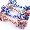 Dog Bite Toy Cotton Braided Bone Rope